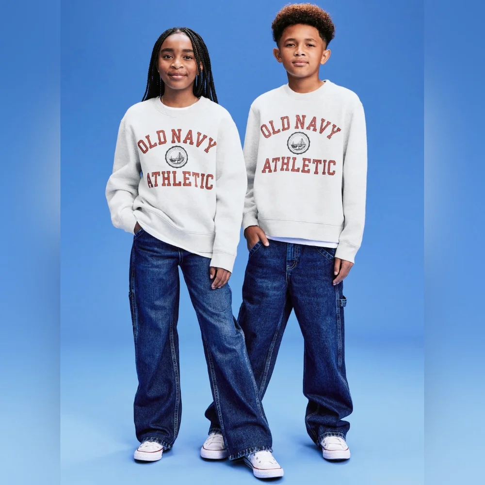 NWT Sz S Old Navy '94 Gender-Neutral Logo-Graphic Sweatshirt 1994 Reissue